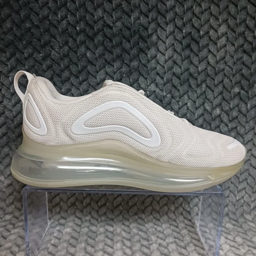 Nike Air Max 720 GS Triple White Walking Running Sneakers Shoes Size 5Y