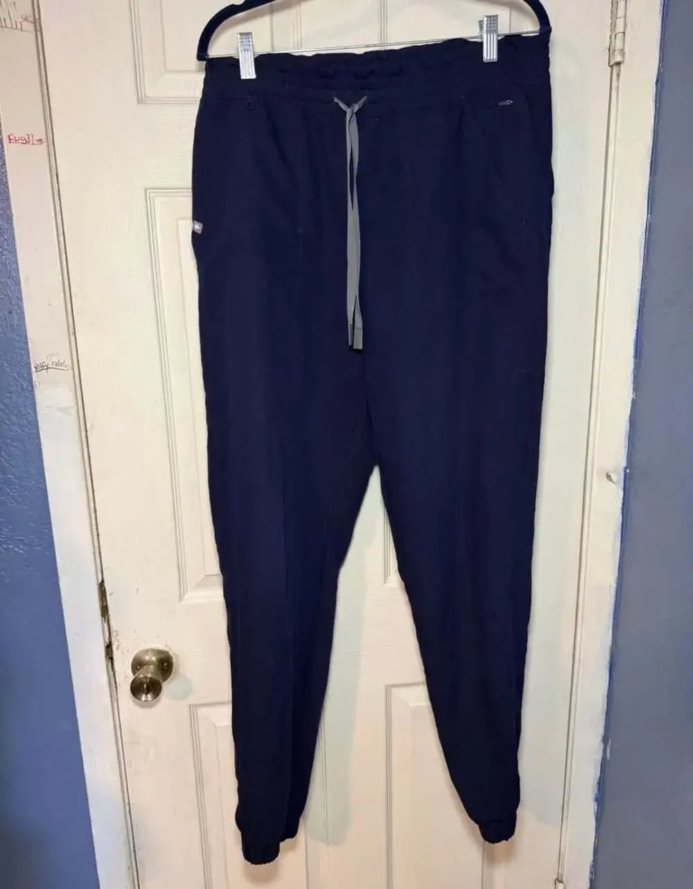 FIGS Technical Collection Jogger Scrub Pants Navy Blue Size XL/T