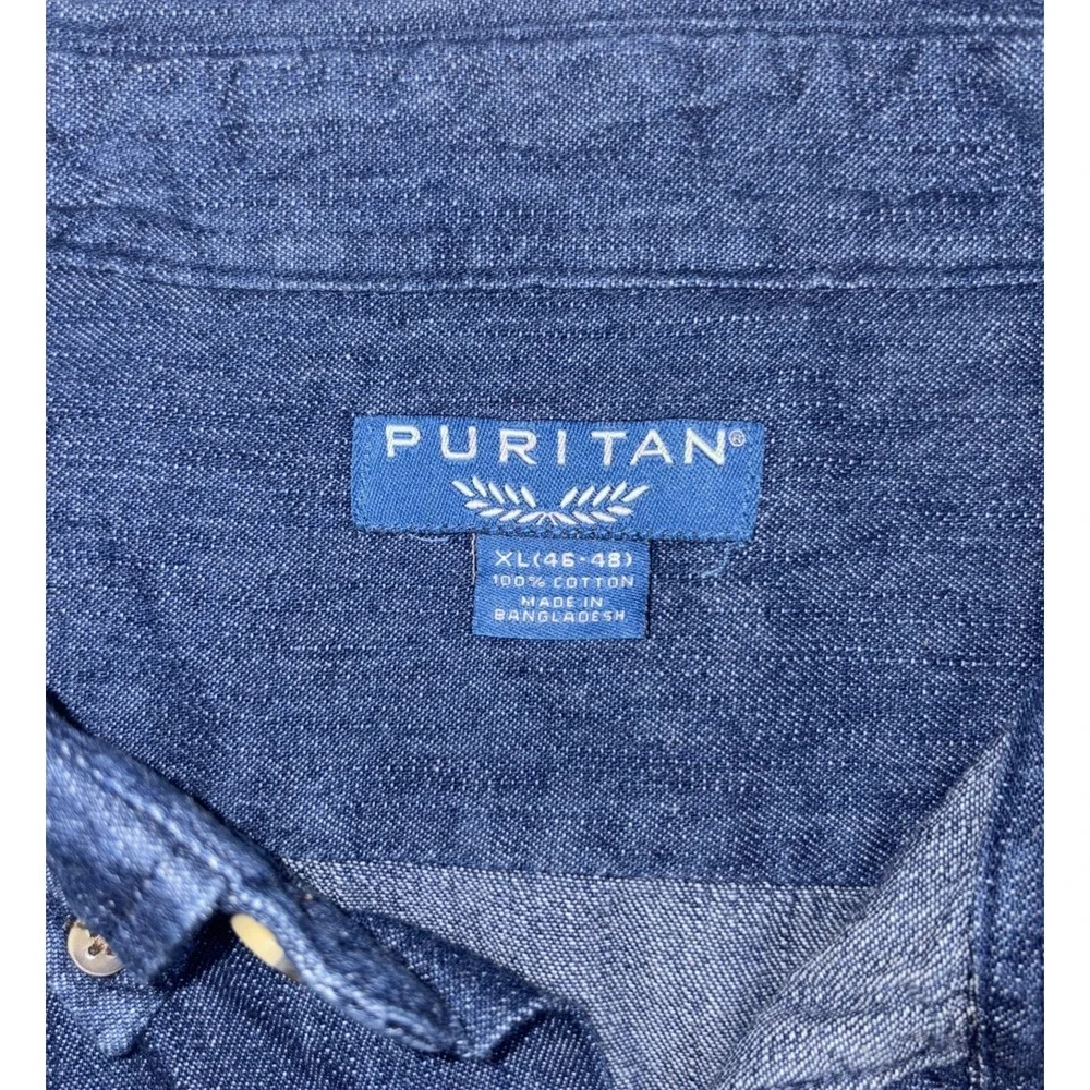 Puritan denim button