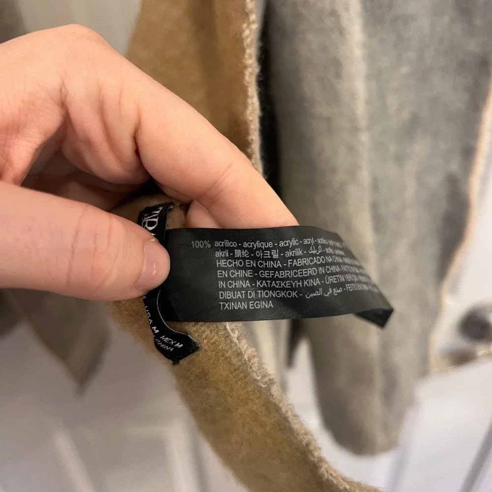 ZARA Women's‎ Oversized Blanket Scarf
