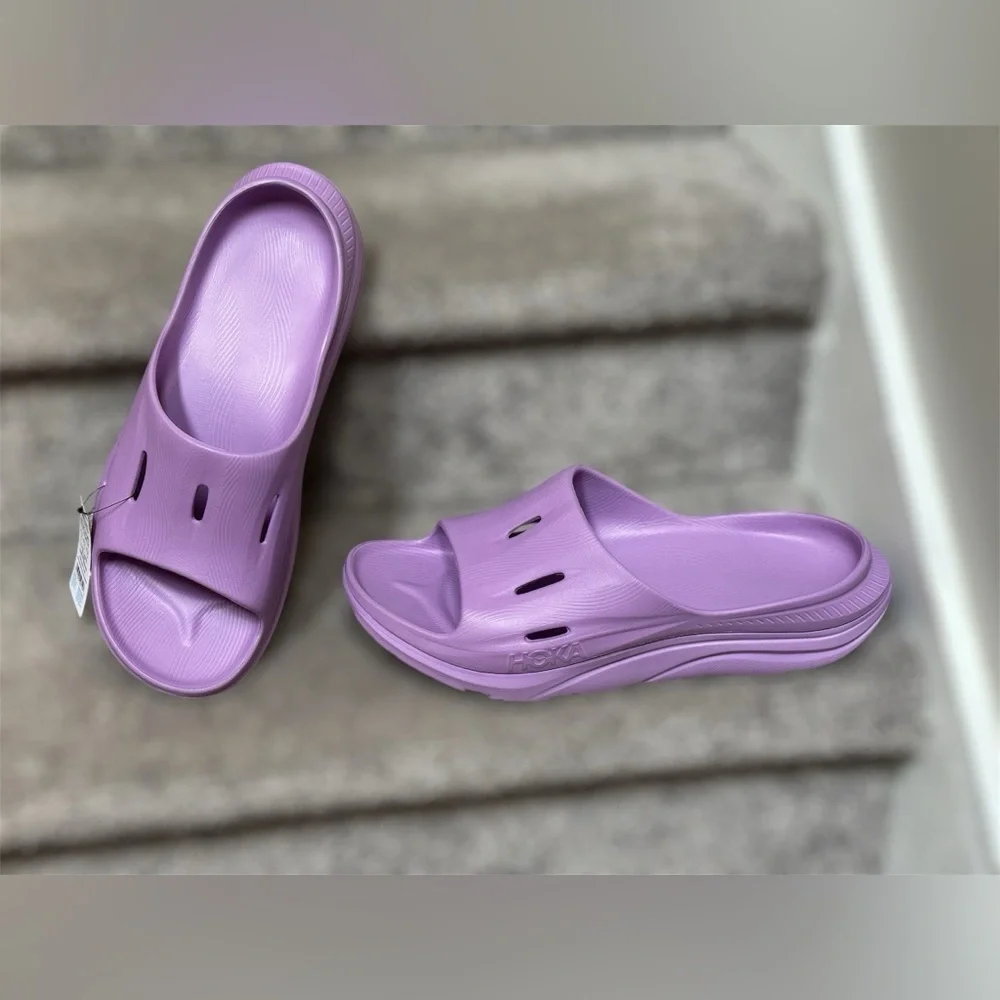 NEW Hoka Ora Recovery Unisex Slides 3‎ in Lilac Purple - Men’s 14/Women’s 16