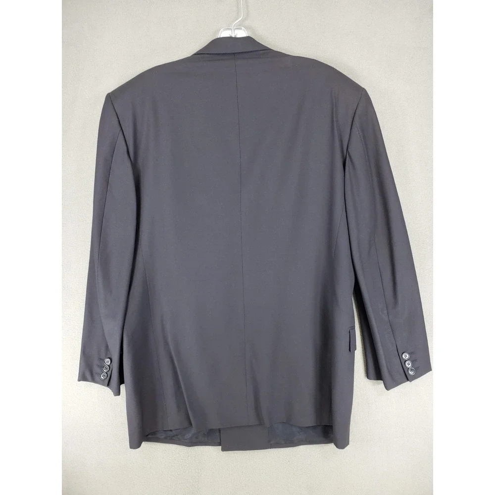 Vintage Gucci Black Sport‎ Suit Jacket 100% Wool double Breasted Men's 42 Chest