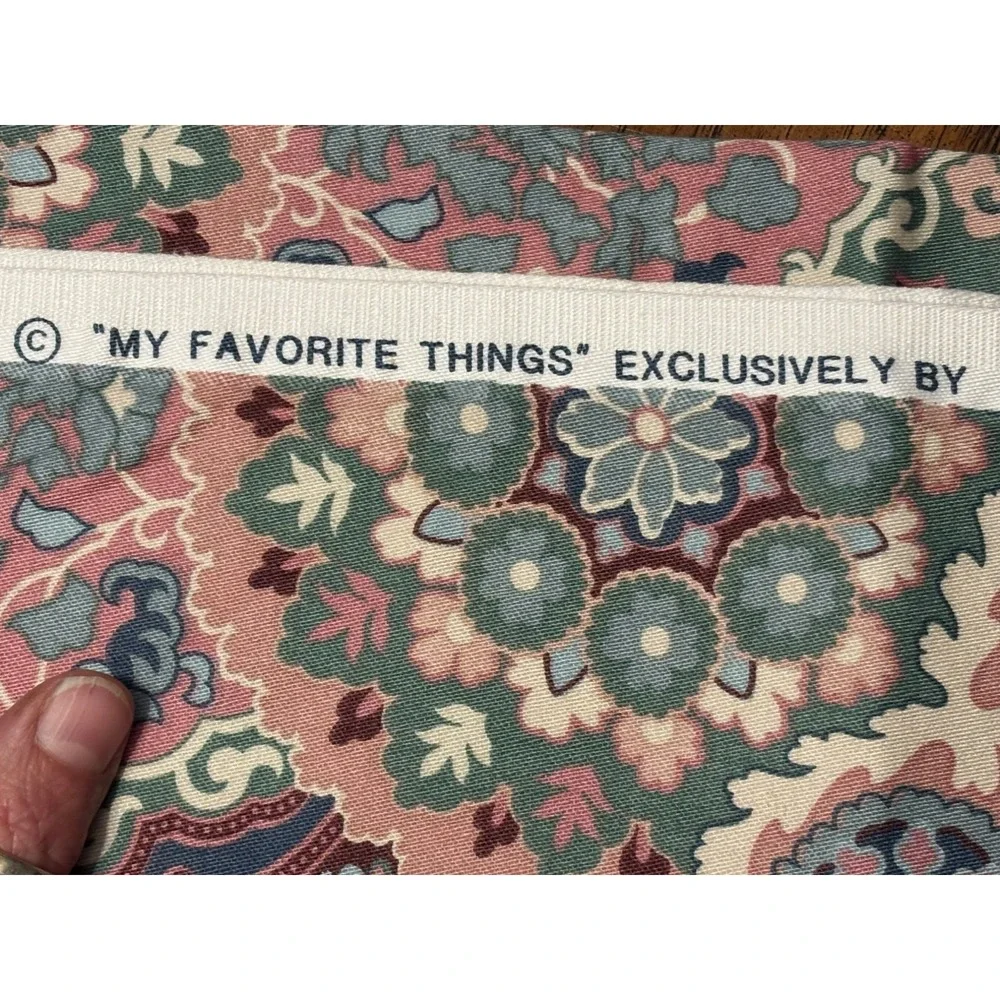 Floral My Favorite Things Waverly Fabric Vtg‎ Pink Southern Charm 96x54
