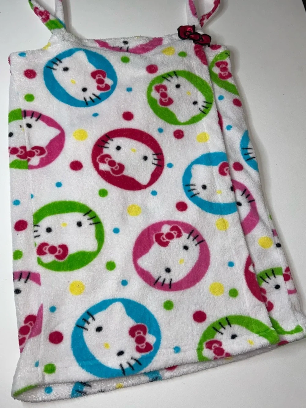 Hello Kitty Sanrio Pink Wrap Robe Towel Size Small Medium 2008 Rare