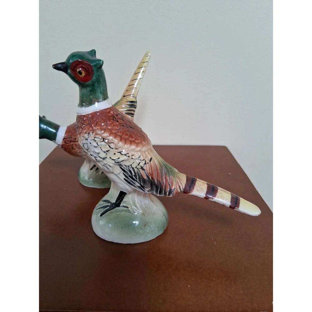 Ucagco Pheasant Salt & Pepper Shakers, Vintage, Made in Japan