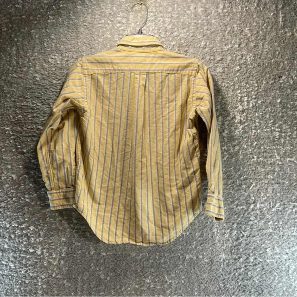 Ralph Lauren Yellow‎ Button Down Long Sleeve Shirt Size 6 Boys Preppy