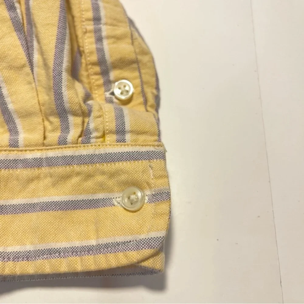 Ralph Lauren Yellow‎ Button Down Long Sleeve Shirt Size 6 Boys Preppy