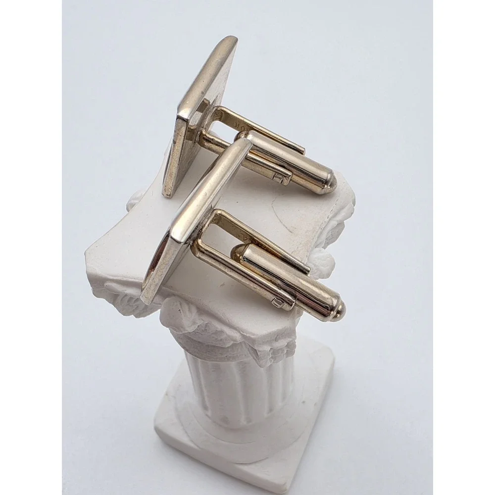 Vintage HICKOK USA Signed Cufflinks Gold Plated Scrollwork FREE $HIPPING!!‎