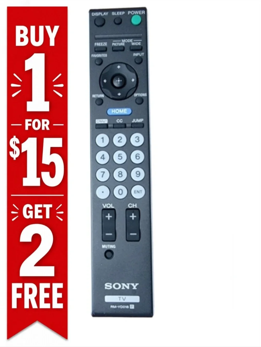 Sony TV Remote RM-YD018 for Sony‎ Bravia KDL-26S3000 KDL-32S3000 KDL-40S30