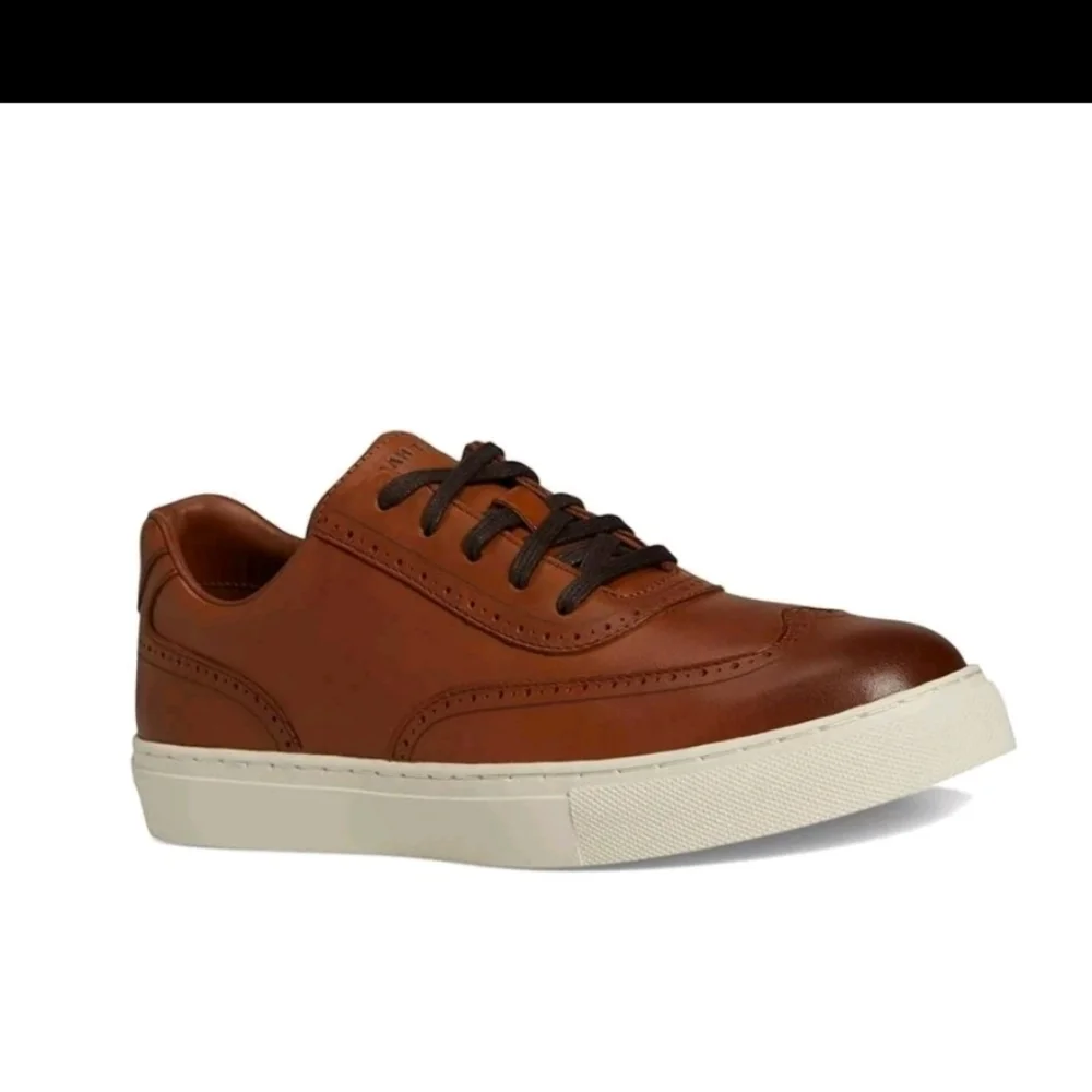Cole Haan Men's Grand Kittery Wing Tip Sneakers, British Tan/Ivory,