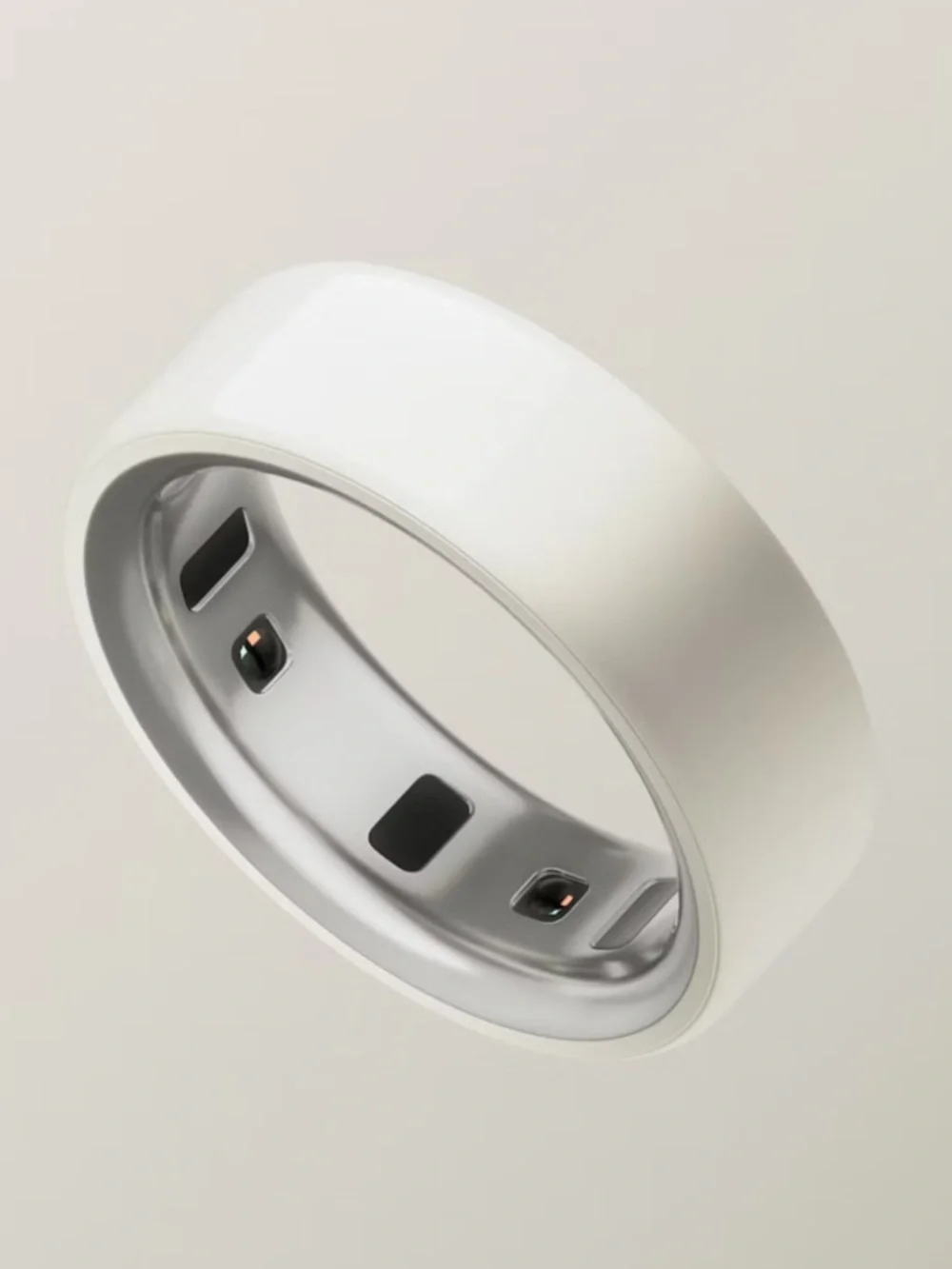 Oura Ring 4 (Ceramic) — Cloud — Size 8