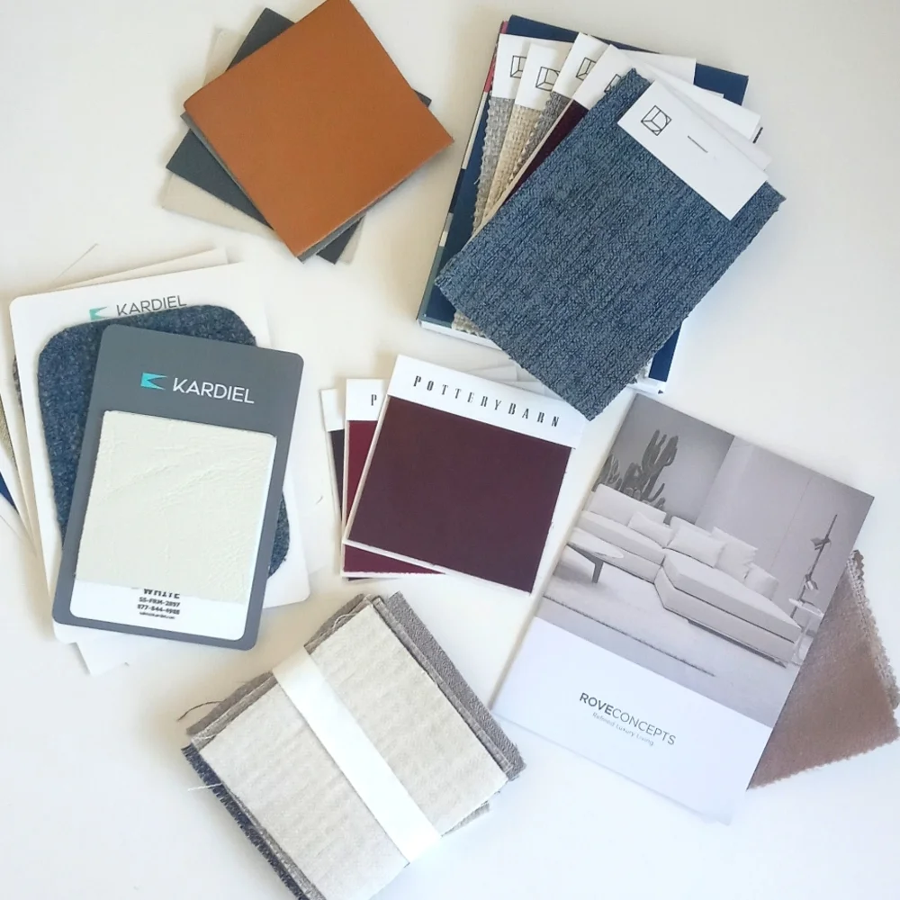 Huge Lot of Fabric Swatches Kardiel Pottery Barn Interior Define Rove Concepts