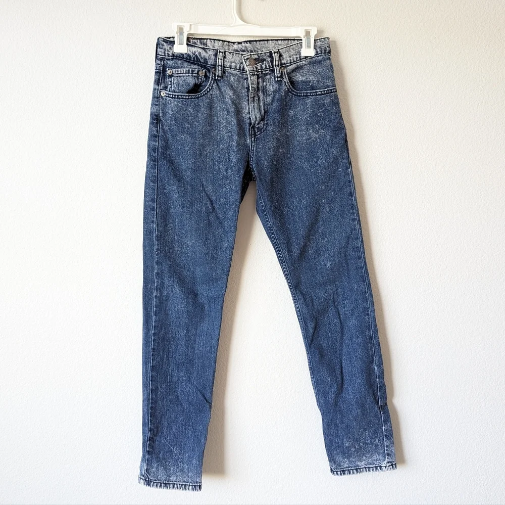 Mens Levi's 502 Acid Wash Jeans 28 X 30