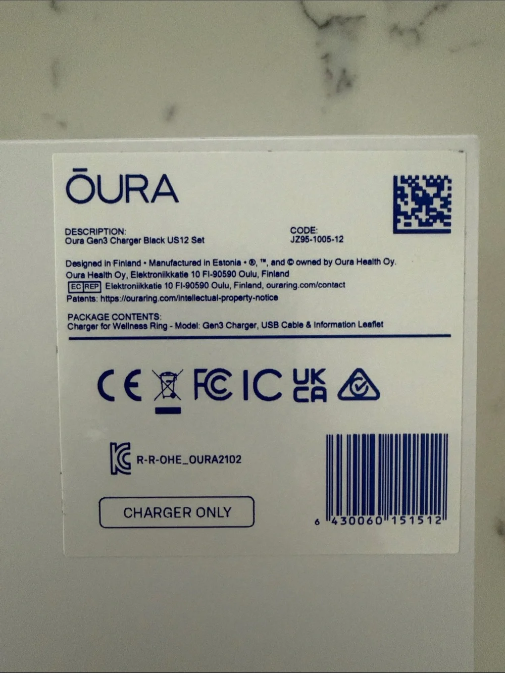 ŌURA Size 12 Ring Charger