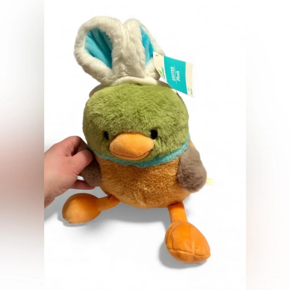 Easter Bird Plush | Bunny Ears | Spring Decor | Soft & Colorful | New with Tag