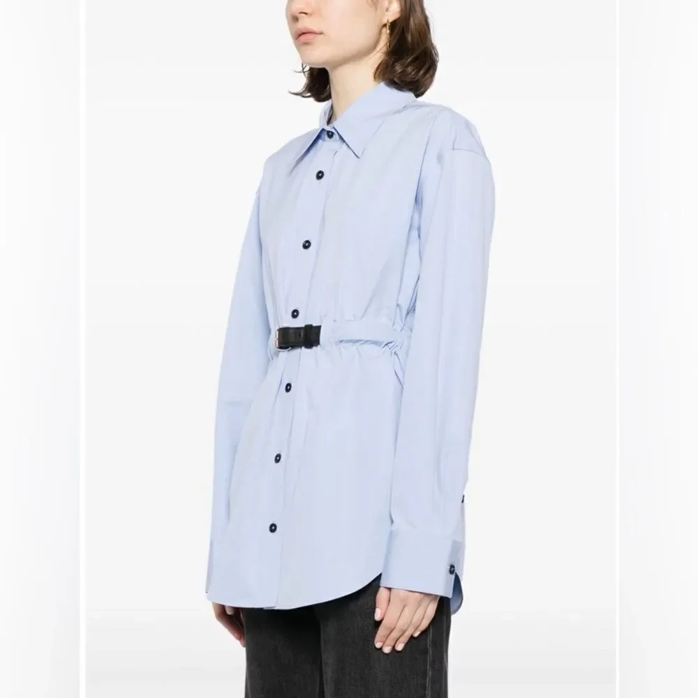 Alexander Wang Oversized Belted Cotton Shirt size M
