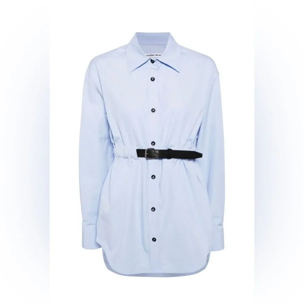 Alexander Wang Oversized Belted Cotton Shirt size M