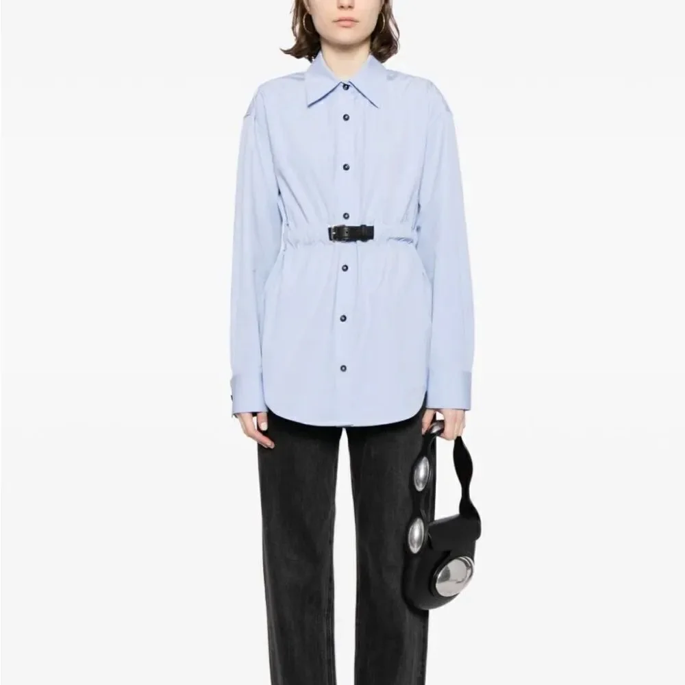 Alexander Wang Oversized Belted Cotton Shirt size M