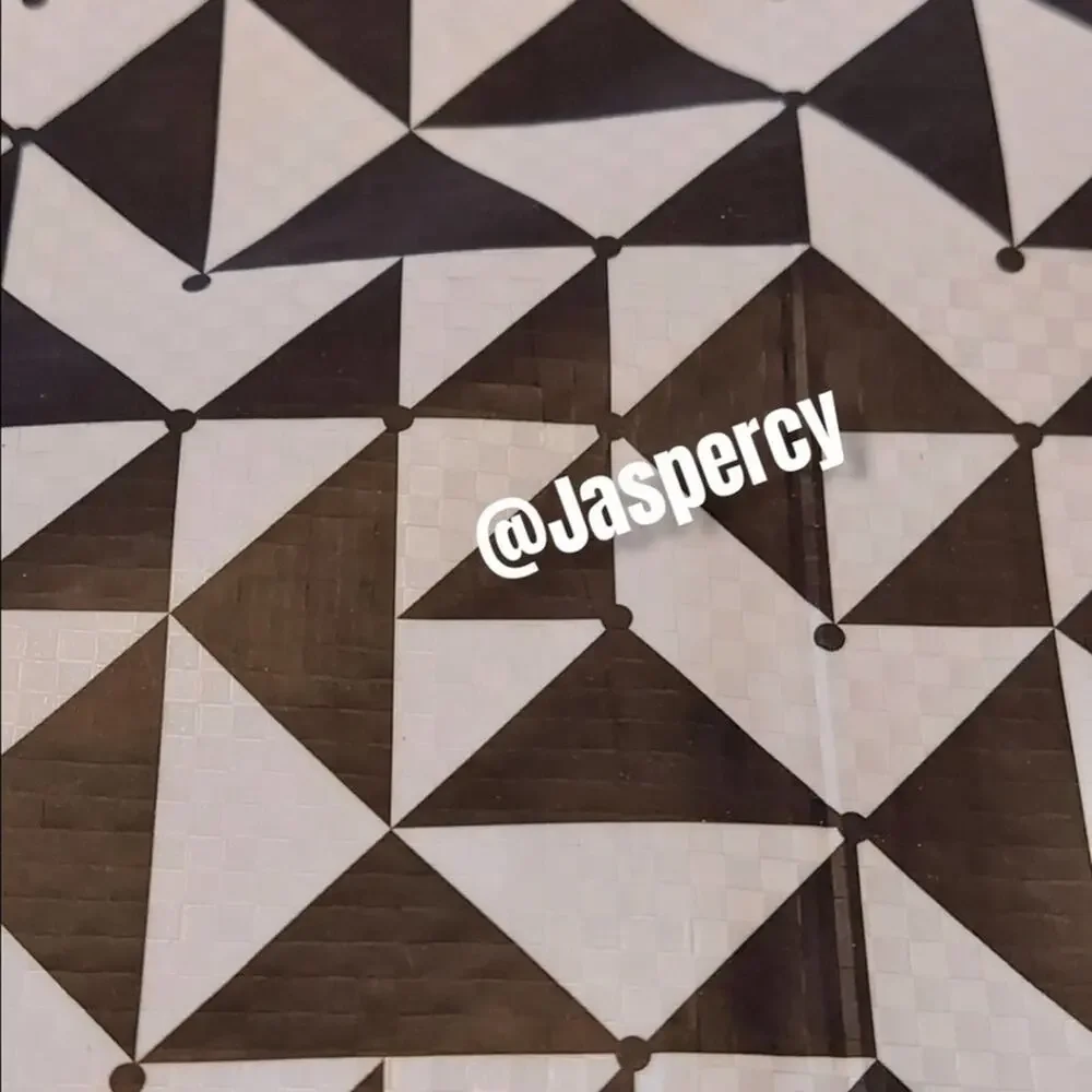 IKEA - KNALLA Two (2) Reusable Tote Bags Black & White Geometric Storage Recycle