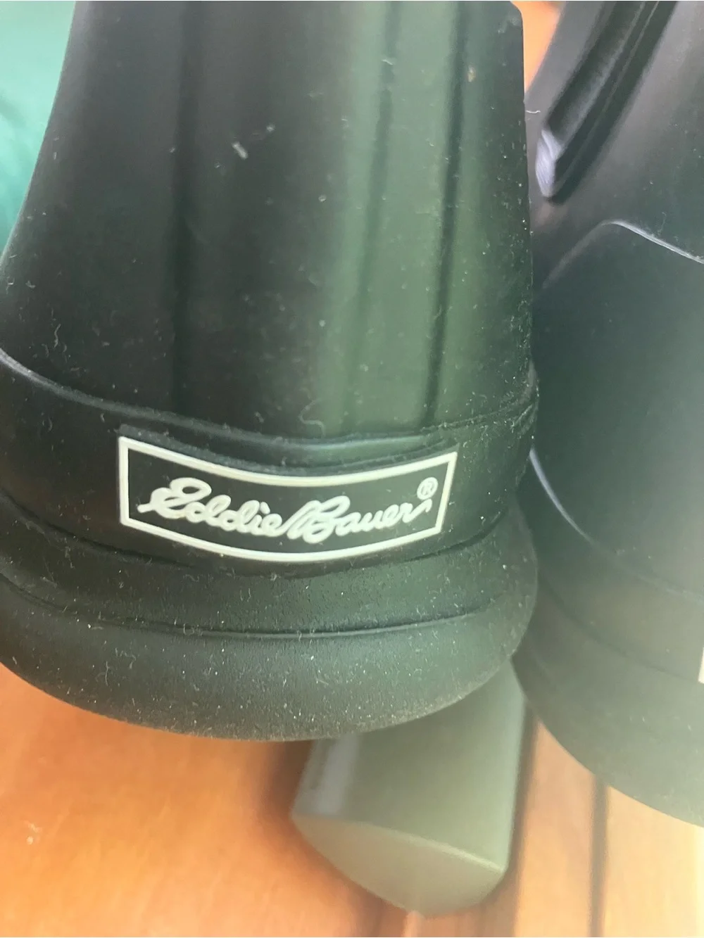 Eddie Bauer Black Rubber Chelsea Rain Boots
