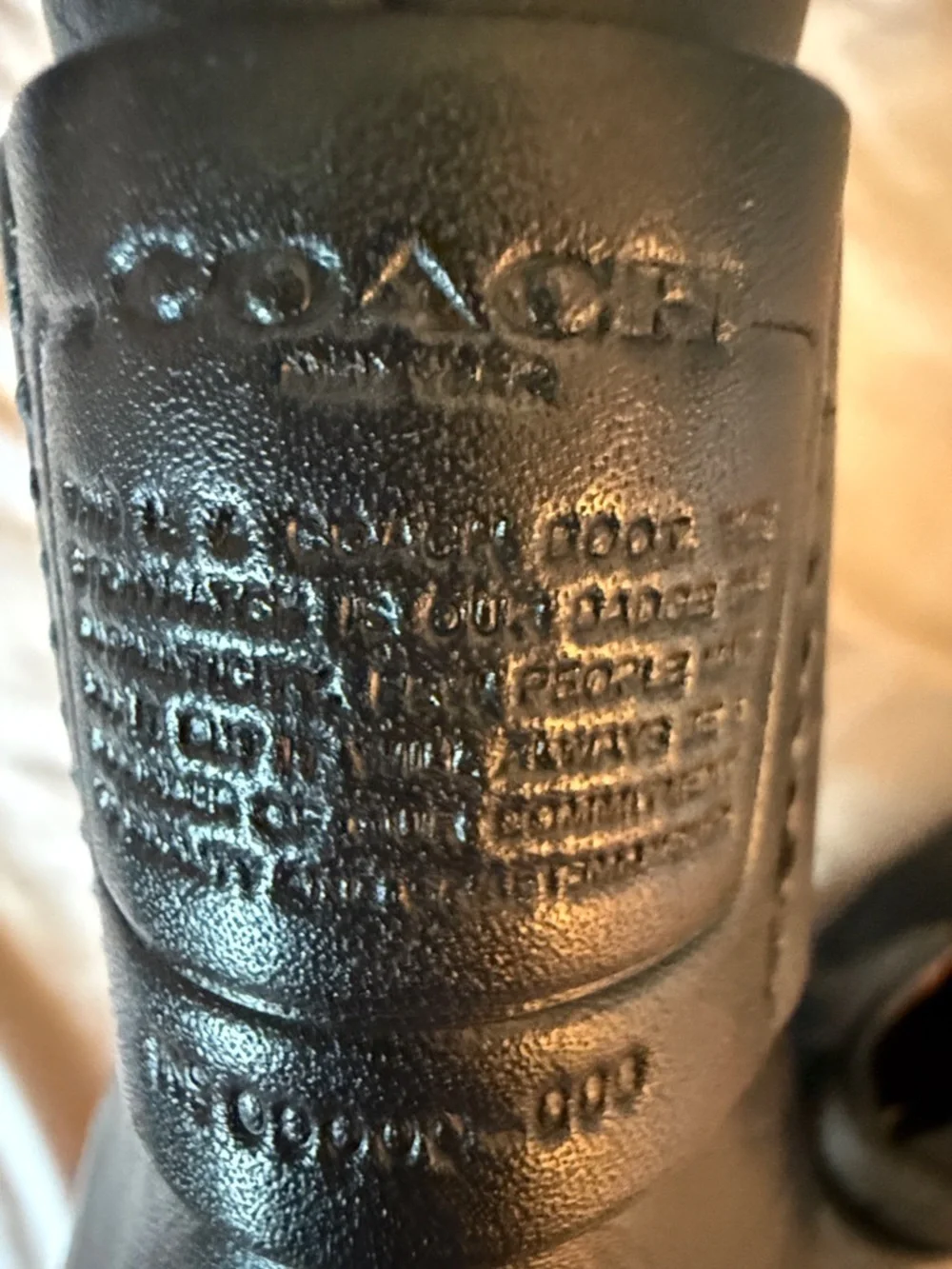 Coach Women’s Black Leather Chelsea Boots size 9.5