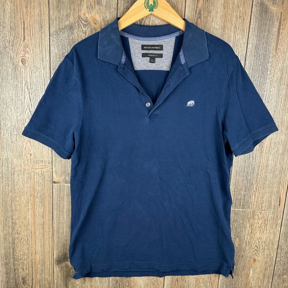 Banana Republic striped polo