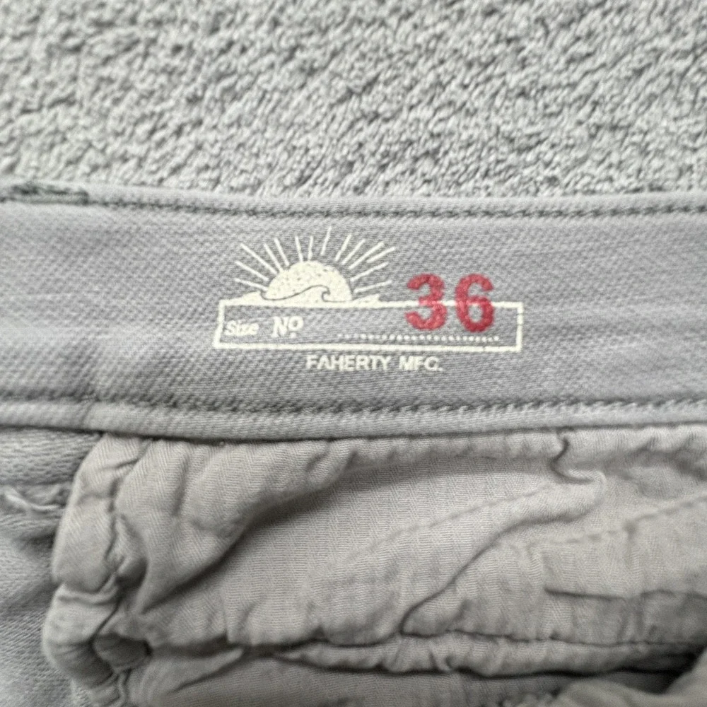 Faherty Shorts Mens Measured 38x7 Casual Stretch Chino Flat Front Summer Comfort
