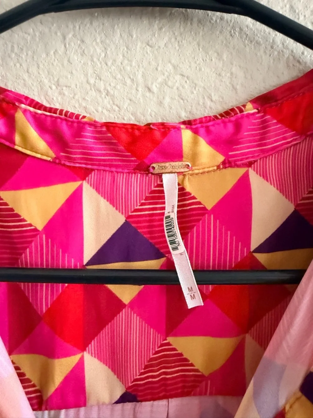 Free People La La Printed Button Down