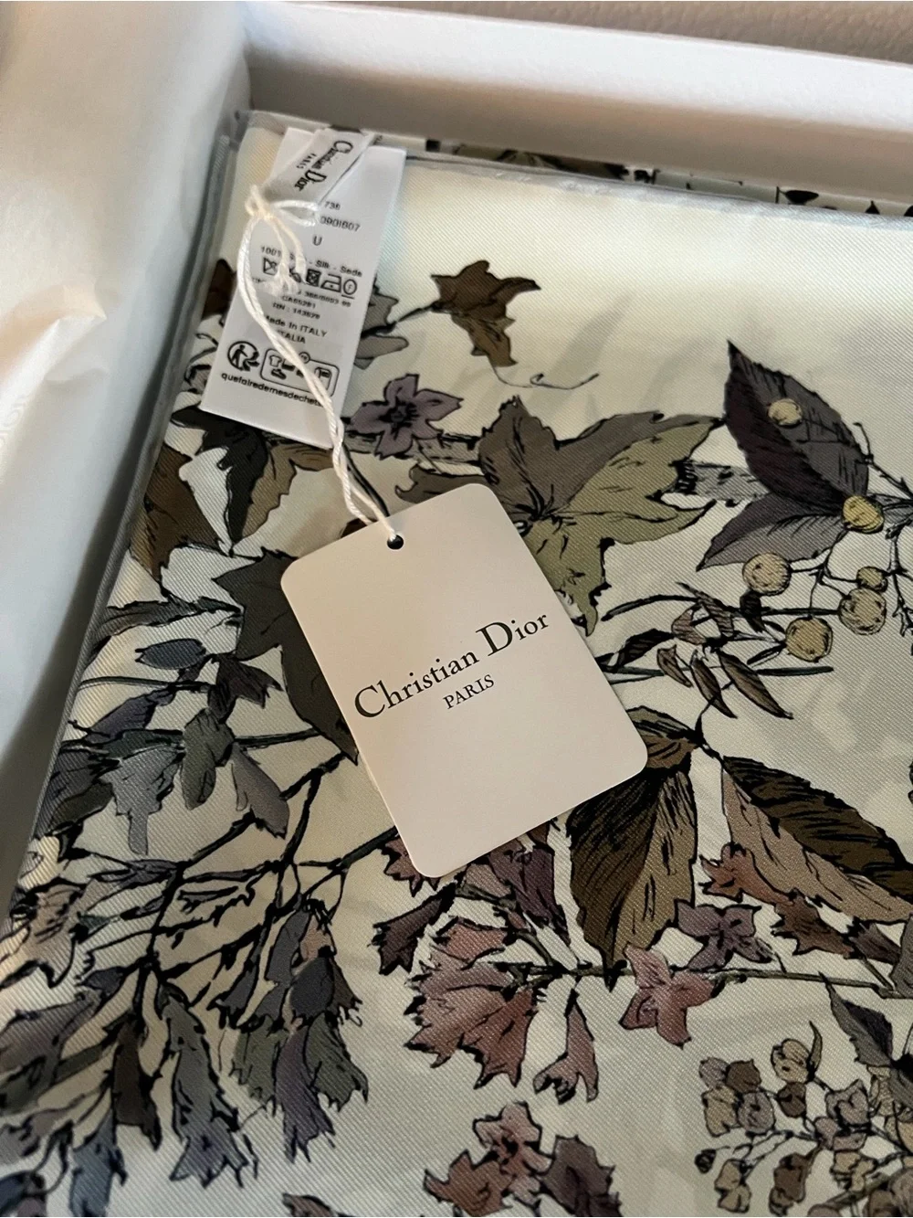Dior luxury silk