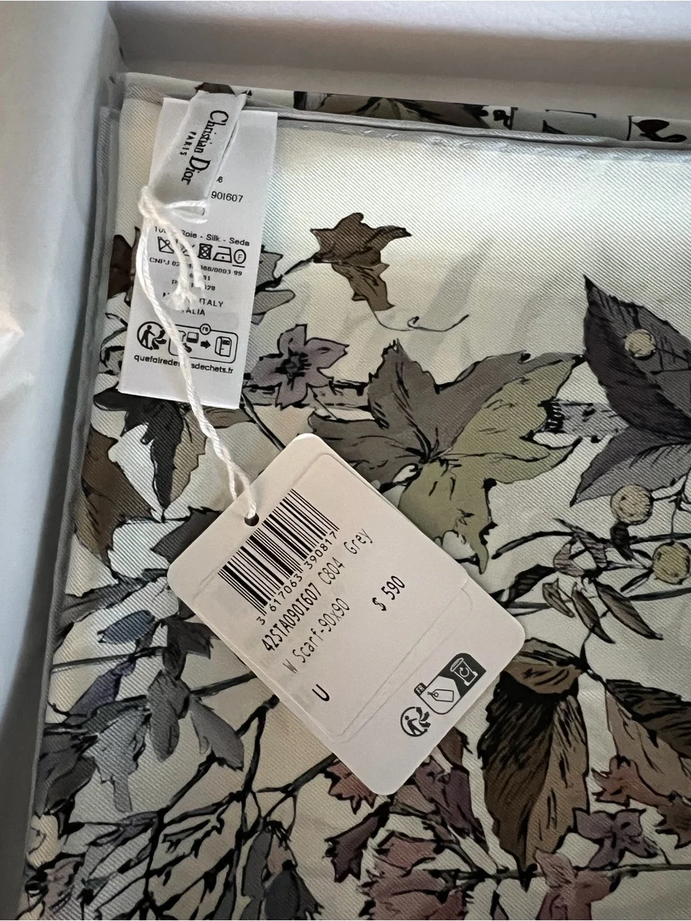 Dior luxury silk