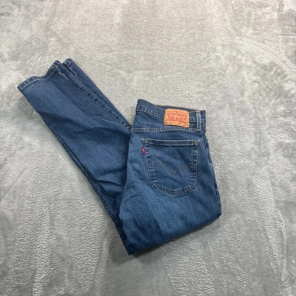 Levi's 559 Relaxed Straight Jeans Mens 34x32 Medium Wash Blue Denim Classic Fit