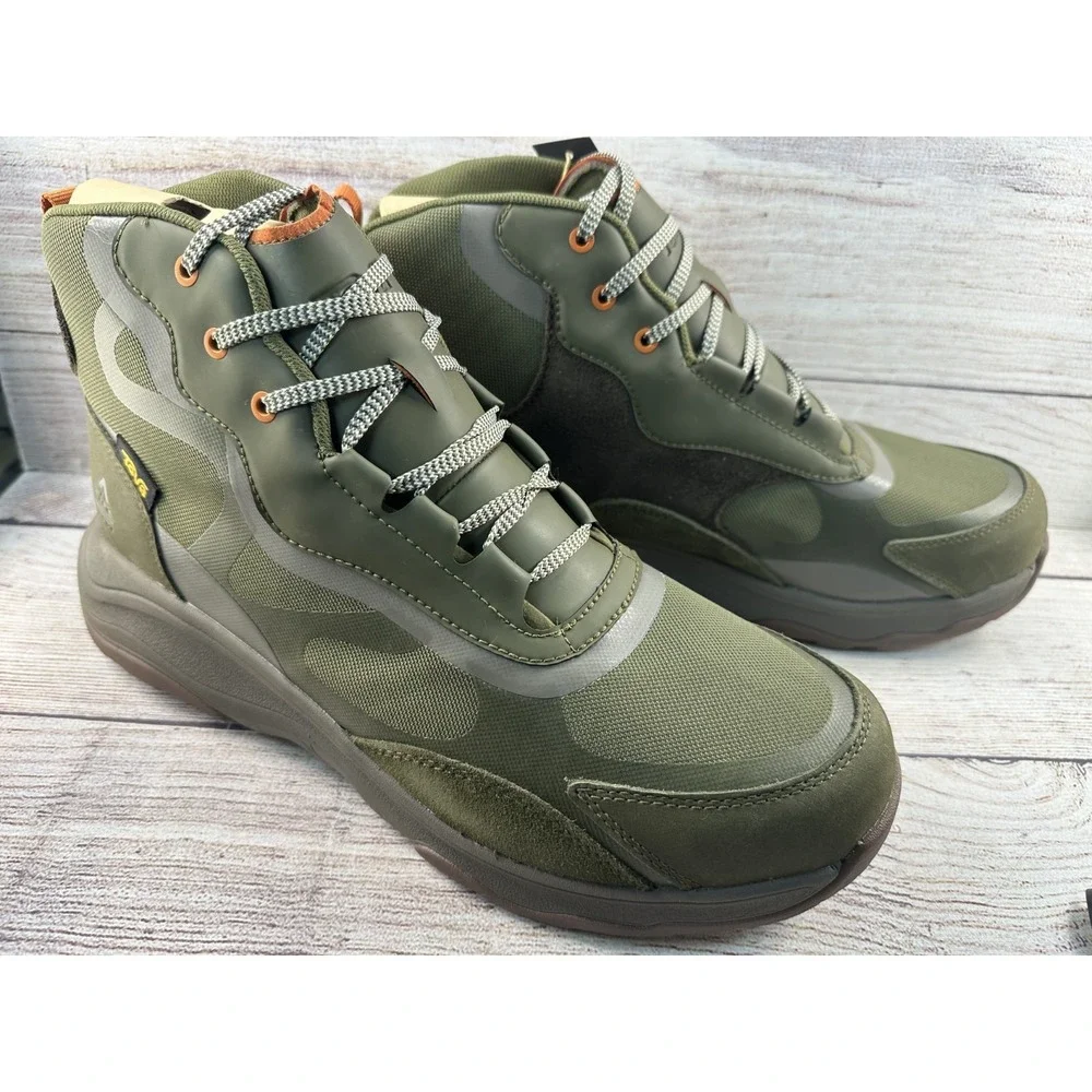 Teva Men's Dark Olive Taupe Geotrecca RP Waterproof Hiking Boots Size 11.5