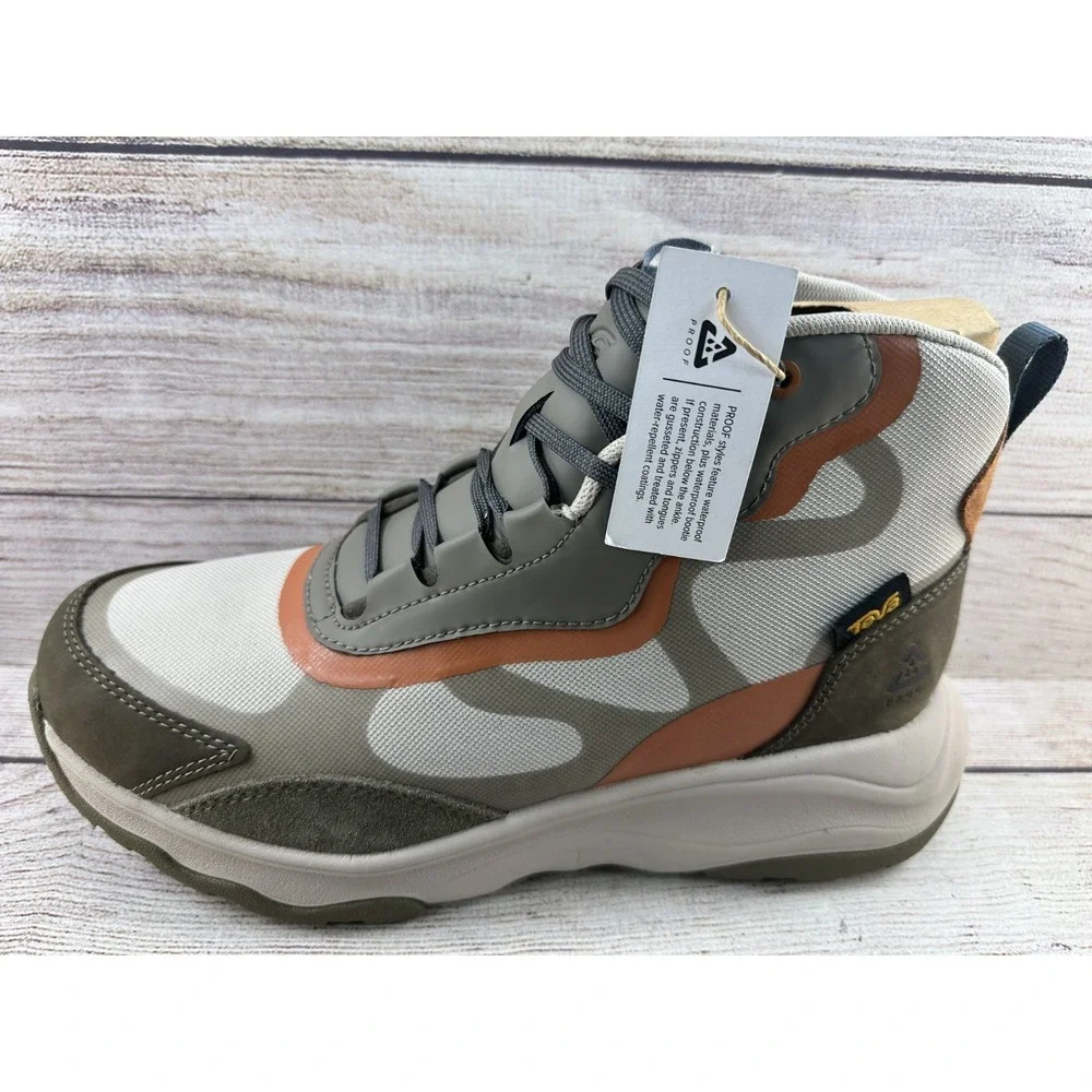 Teva Men's Chateau Gray/Bungee Geotrecca RP Waterproof Hiking Boots Size 8.5