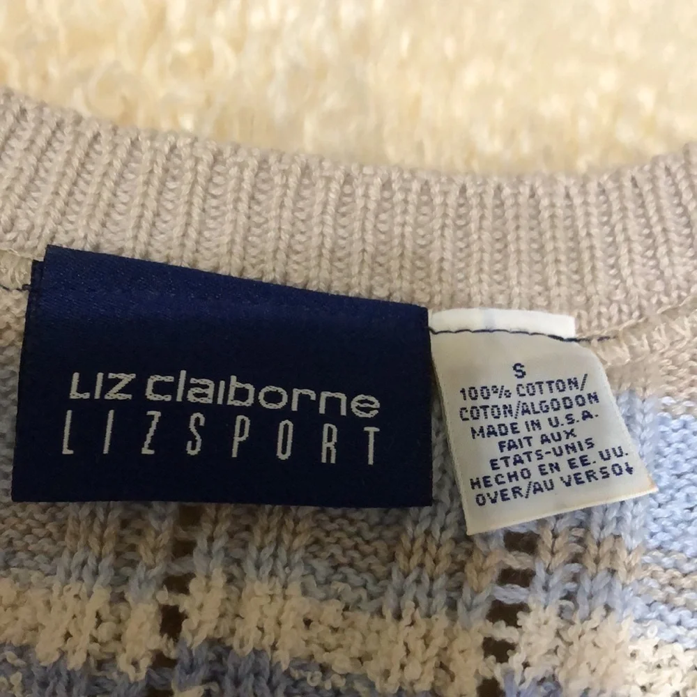 Coastal vibe open knit sweater size S