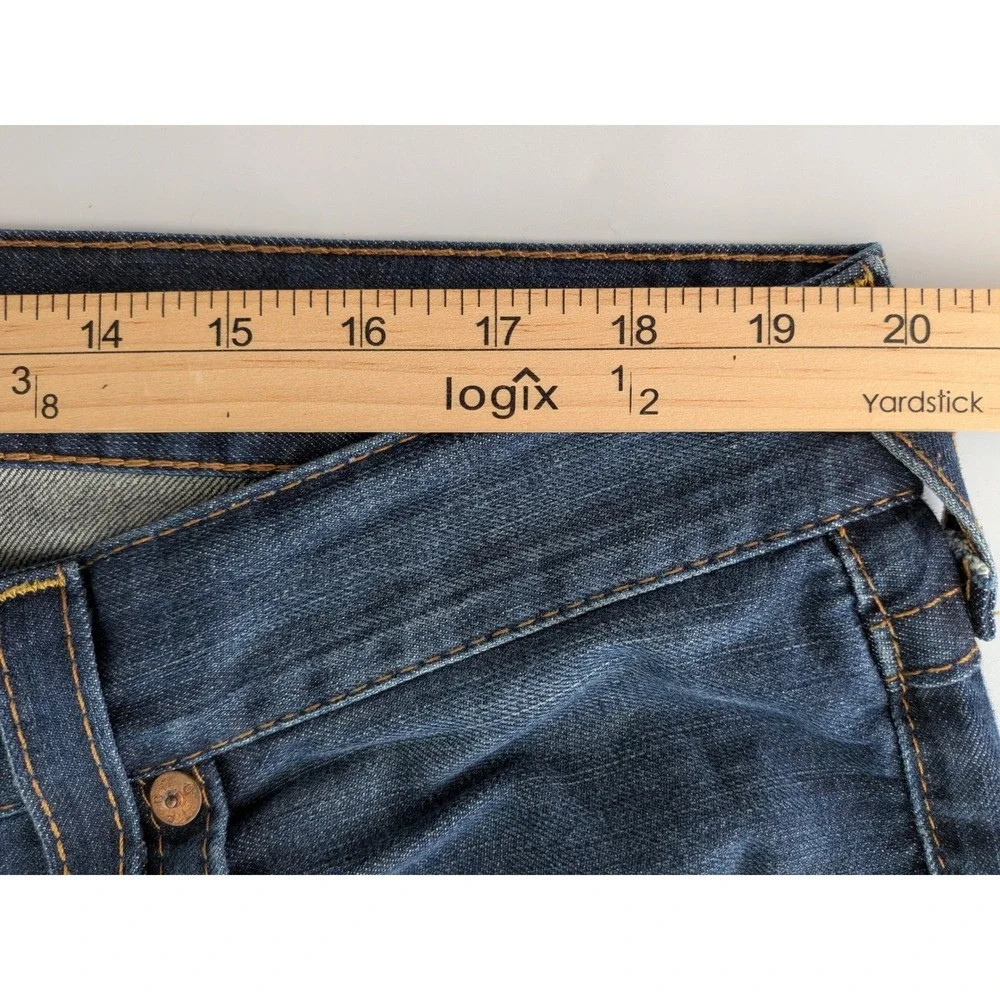 VTG True Religion Mens Billy Bootcut Jeans 38x20 Dark Wash Flap Pocket Made USA