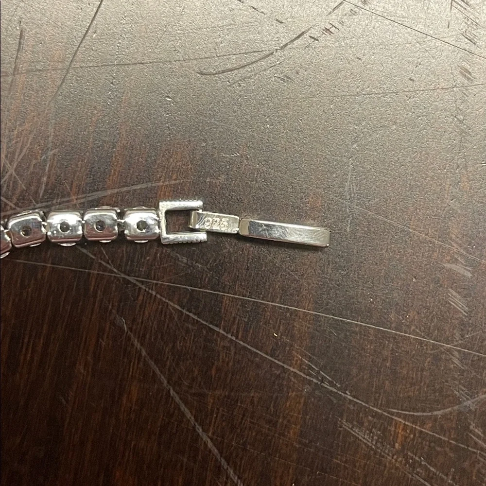 Sterling silver 4mm tennis necklace 16”
