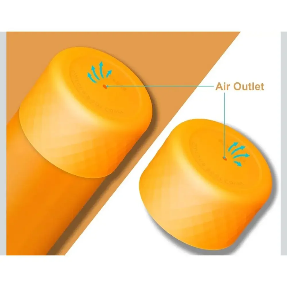 13108 Bullseye GLOW IN THE DARK Orange Silicone Boot Cover Tumbler Topper