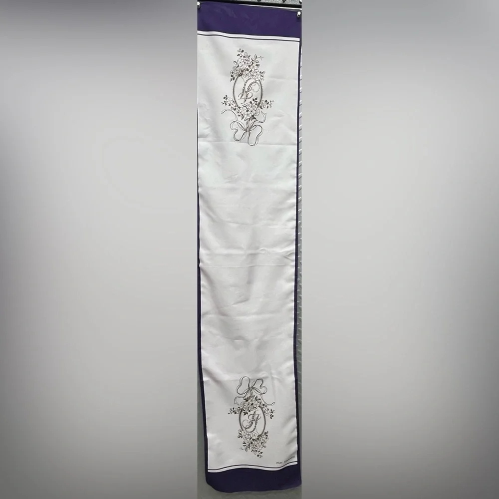 Pier Damiani Purple Lilac FloralScarf Vintage