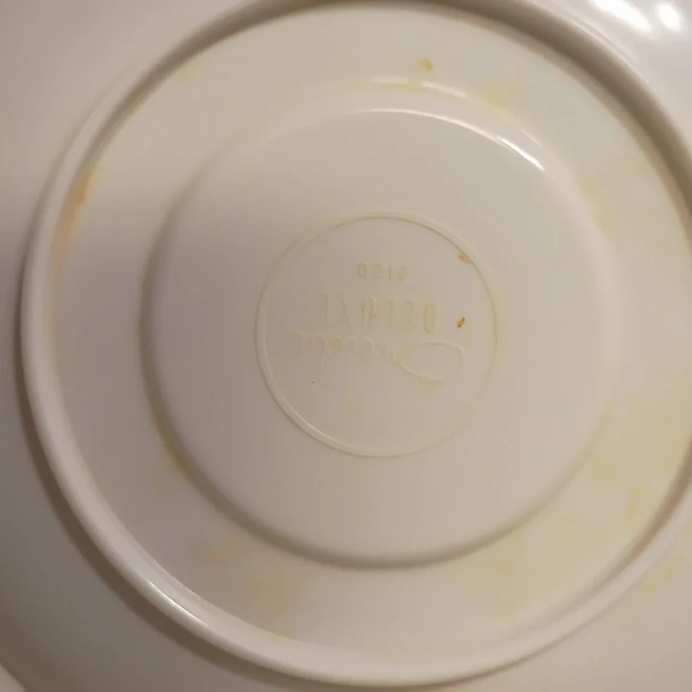 Set of‎ 8 Vintage ONEIDA DELUXE 2120 Melamine? Saucers Mid Century Retro Kitchen