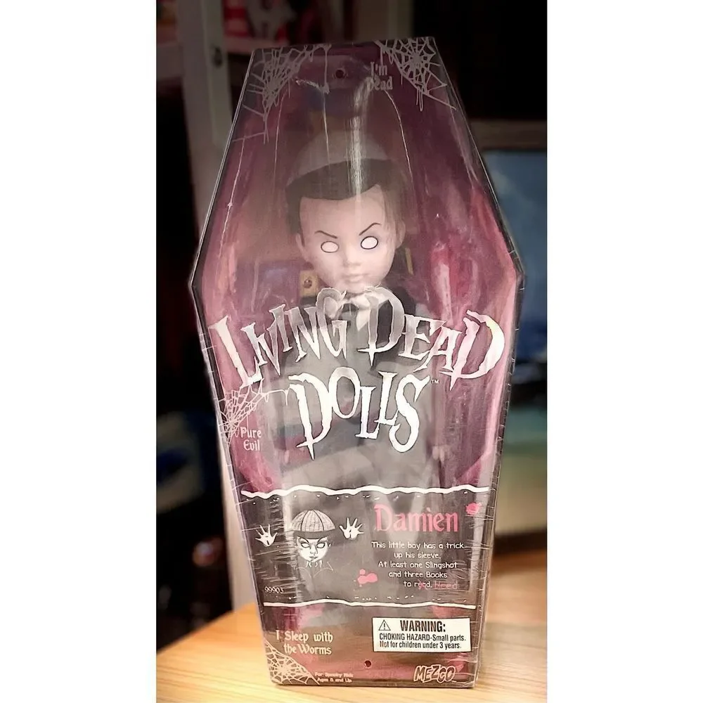 Living  Dead Dolls DAMIEN Blank Eyes Doll by MEZCO Series 1 2000 Factory Sealed