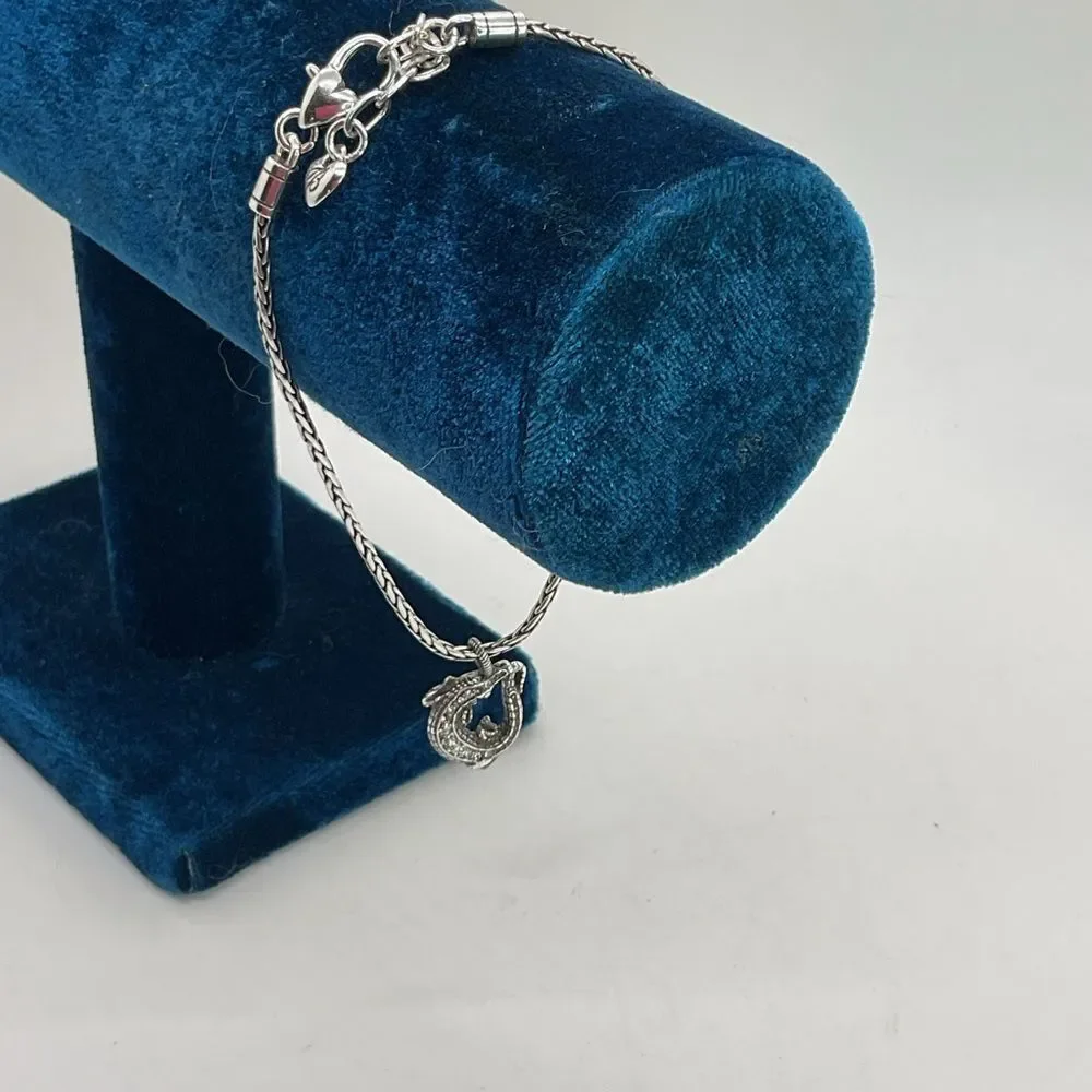 Brighton Silver Plated Bracelet with Alligator Charm