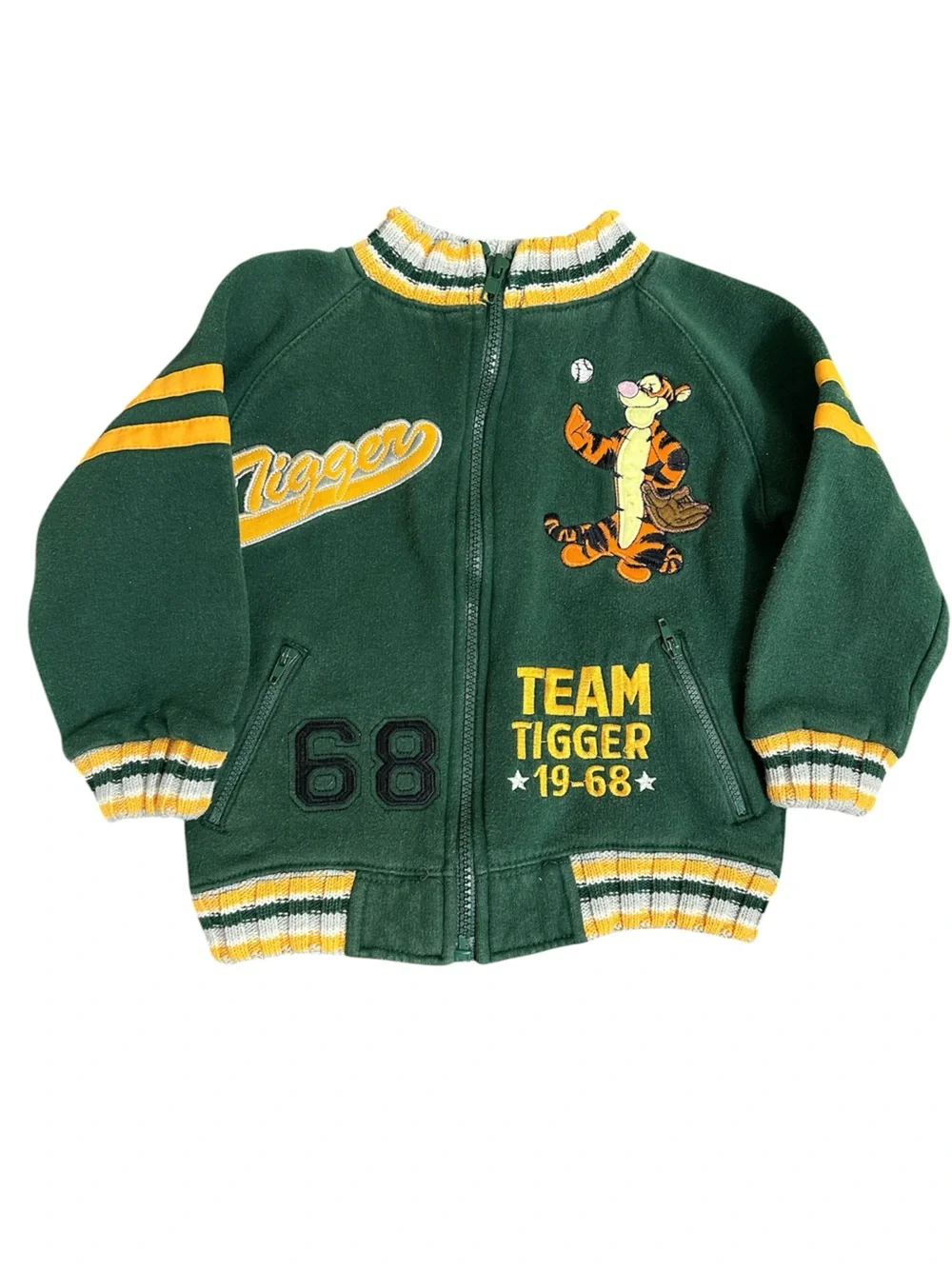 Vintage Disney Tigger Letterman Bomber Jacket