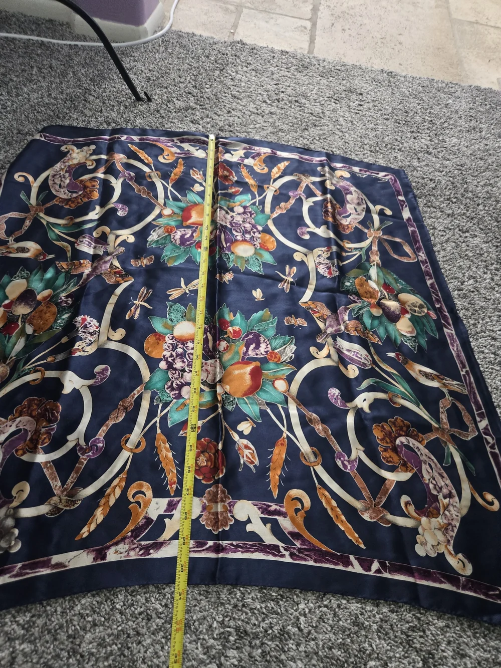 Anne Klein scarf ornate
