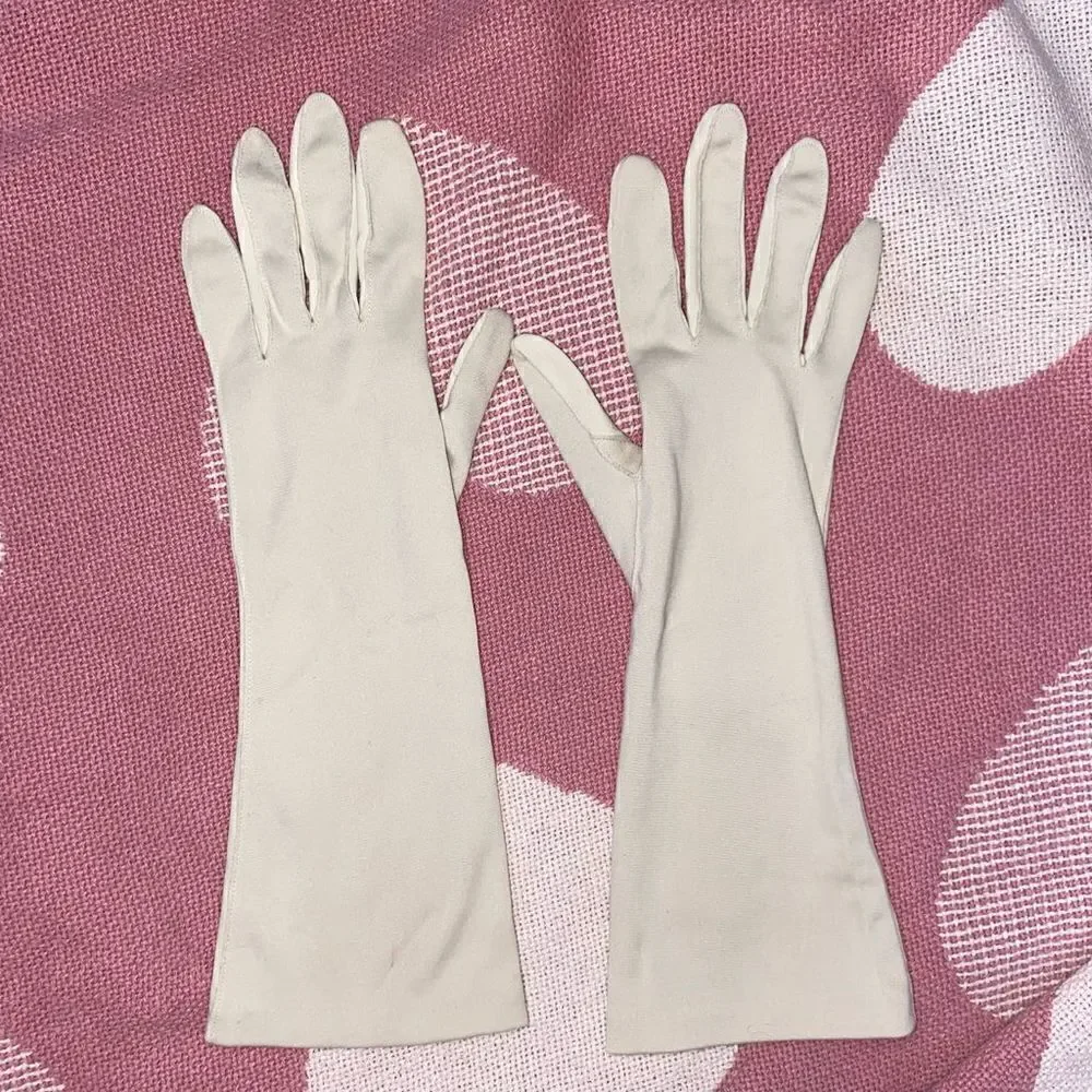 Vintage girls gloves beige size xs-small