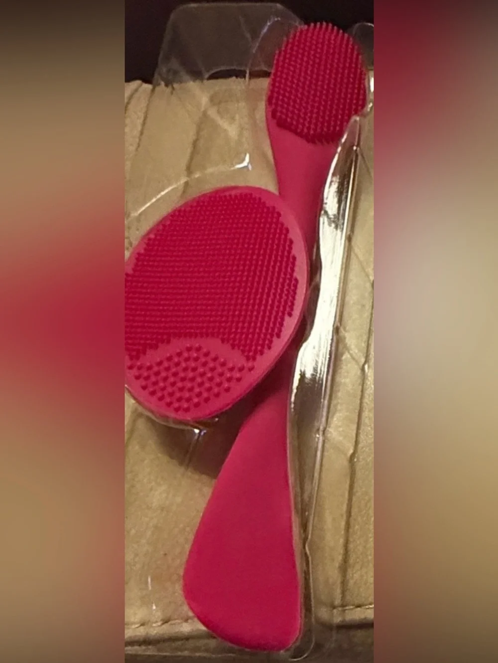 Plum Beauty Skin Scrubber Set w/Pore Facial Scrubber & Facial Spatula NEW in Box