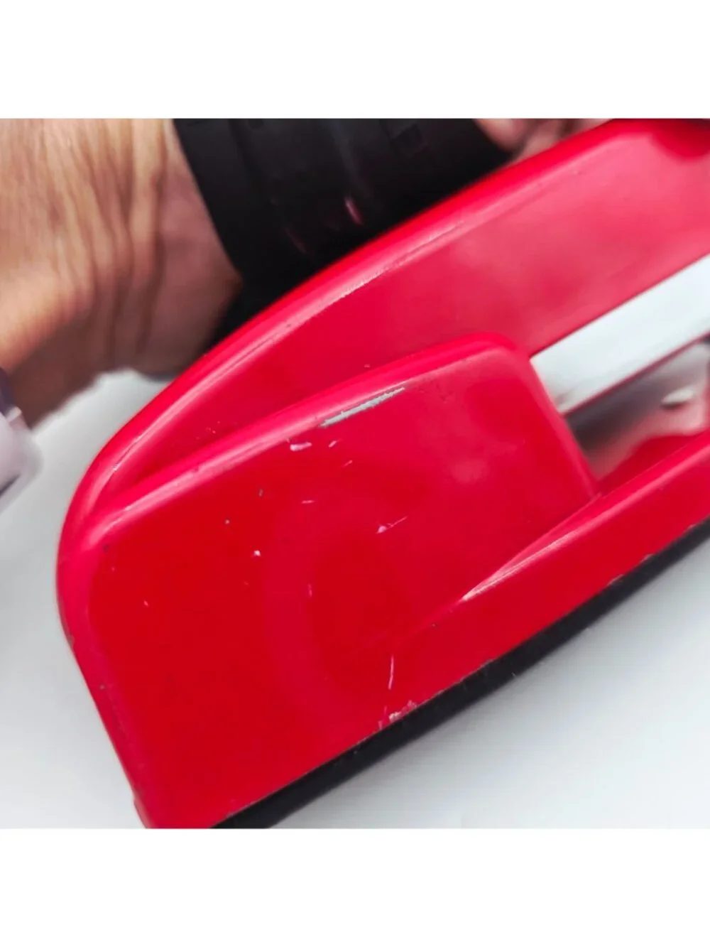 Swingline Red Desktop Stapler Vintage Metal Office Supply