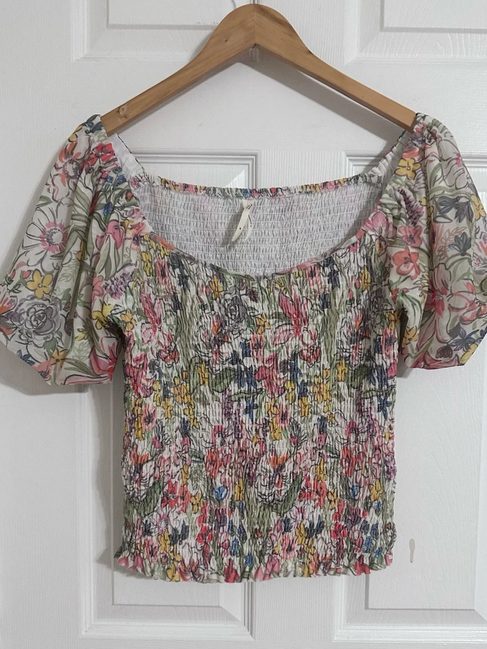 Anthropologie lightweight smocked