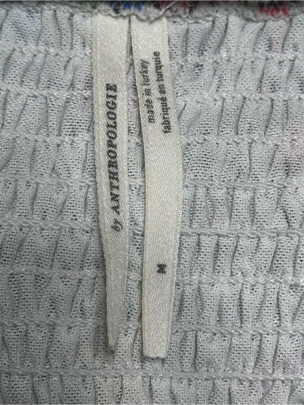 Anthropologie lightweight smocked