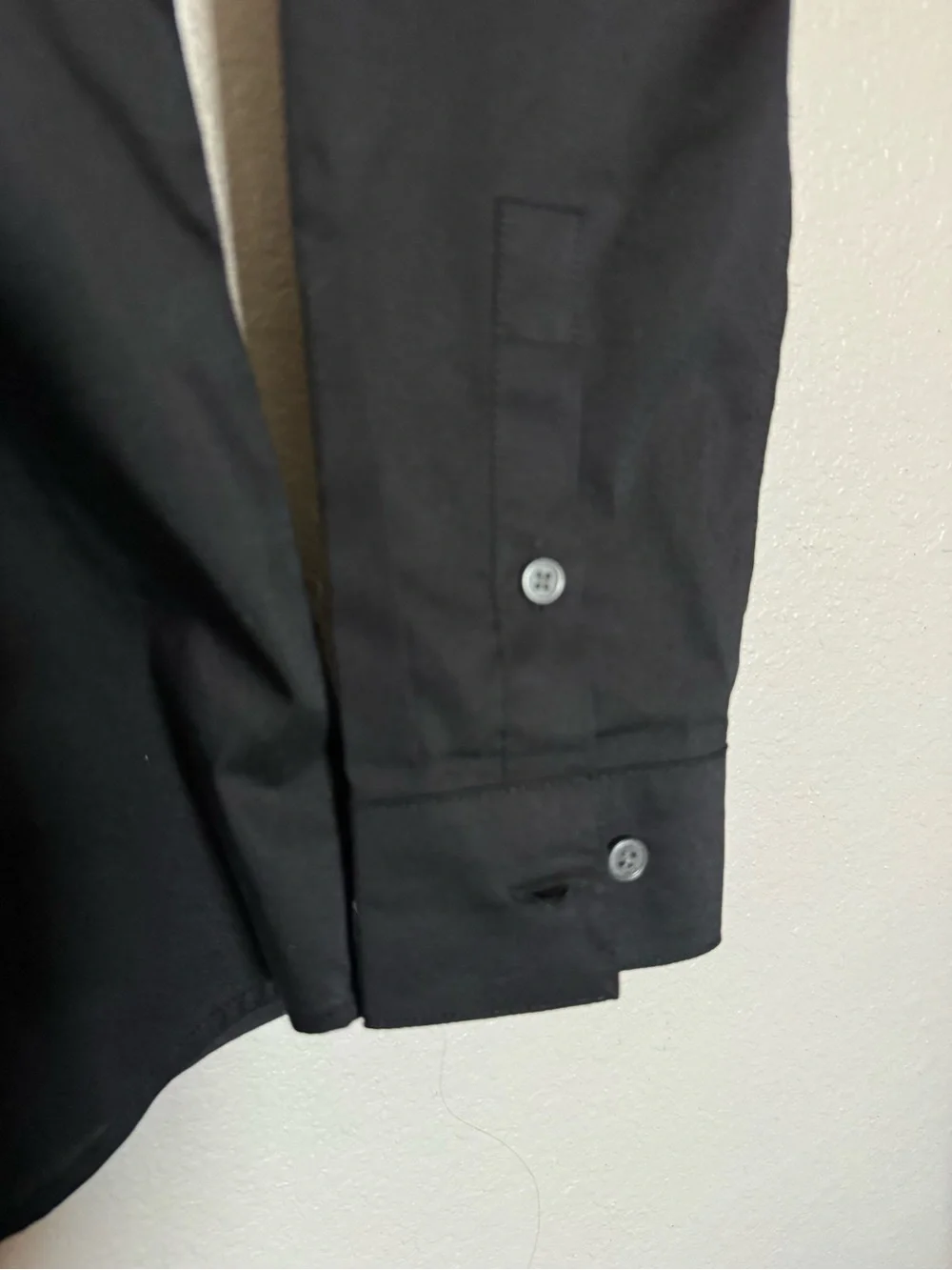 Calvin Klein Black Slim Fit Stretch Long-Sleeve Button-Down Shirt for Boys Sz 10