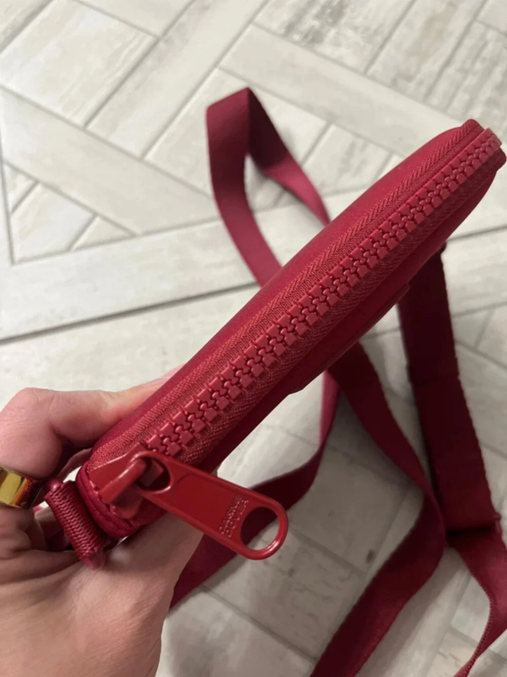 Dagne Dover Sephora colab bag. Burgundy crossbody with long strap brand new cond